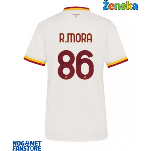AS Roma Rodrigo Mora #86 Gostujuci Dres za Ženska 2026-27 Kratak Rukav